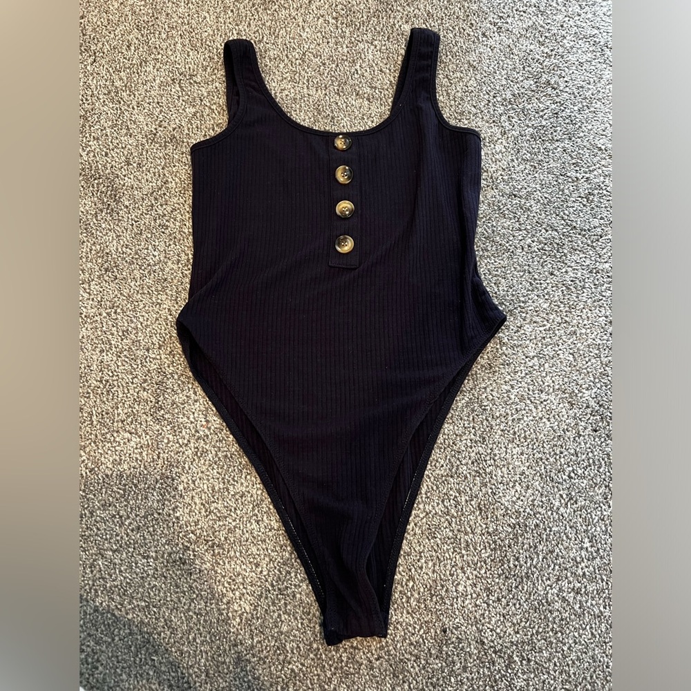 Navy blue bodysuit